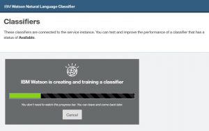 Watson NLC - Classifiers