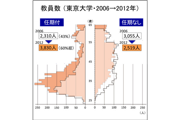 教員、研究員の在籍状況