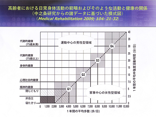 高齢者の日常身体活動と健康の関係