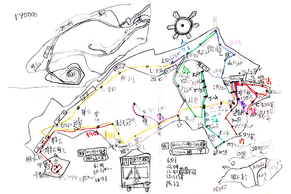 今和泉さんが描いた空想地図