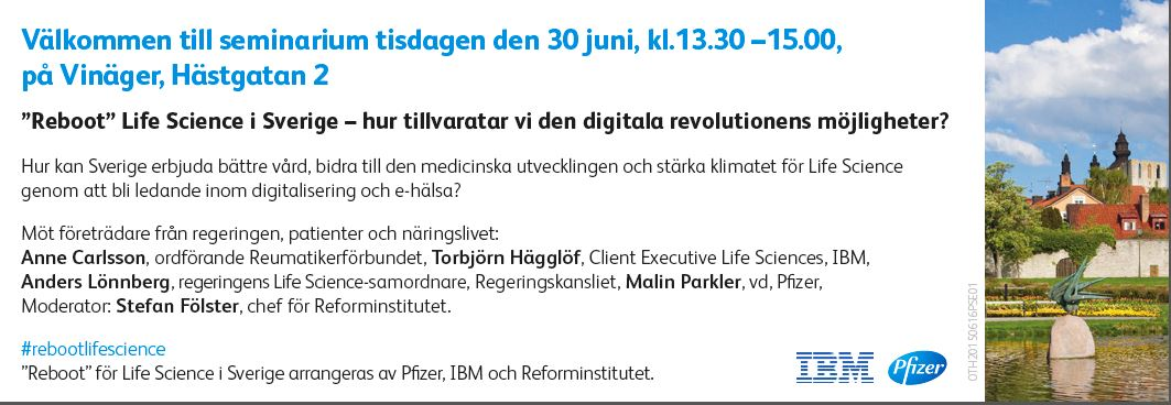 IBM Pfizer Almedalen