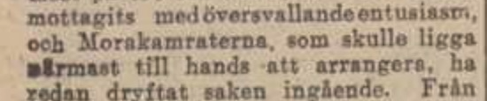Detalj från artikel i Dagens Nyheter 3 mars 1922